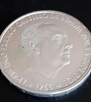 MONEDA 100 PESETAS PLATA 1966