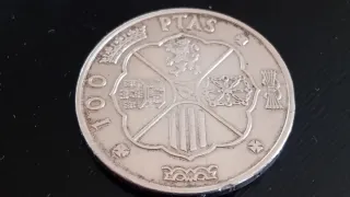 MONEDA 100 PESETAS PLATA 1966