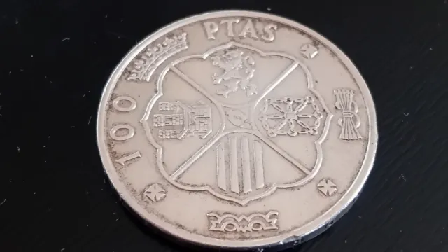 MONEDA 100 PESETAS PLATA 1966