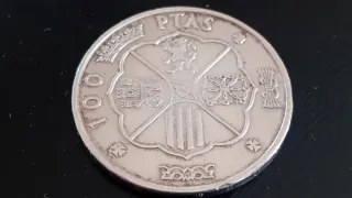 MONEDA 100 PESETAS PLATA 1966