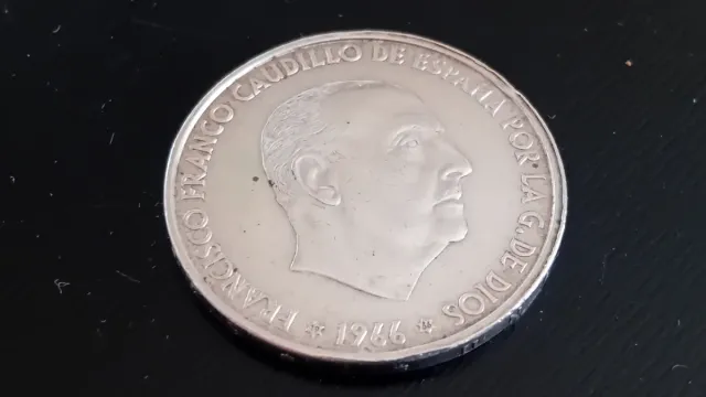 MONEDA 100 PESETAS PLATA 1966