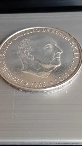 MONEDA 100 PESETAS PLATA 1966