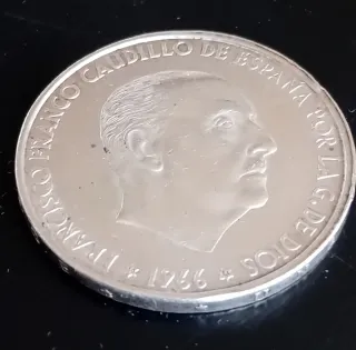 MONEDA 100 PESETAS PLATA 1966