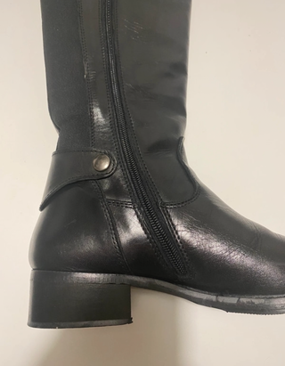 Stivali alti neri vintage