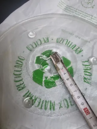 Plato giratorio microondas y aro