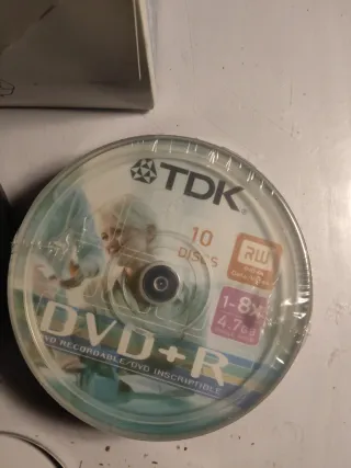 Lote 30 DVDs TDK DVD+R 4.7GB Precintados Vintage