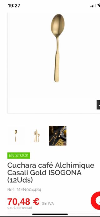 Lote Cucharillas Café PINTINOX