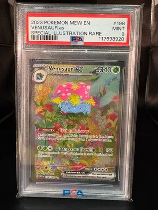 Venusaur MEW 198 PSA 9 - Special Illustration Rare