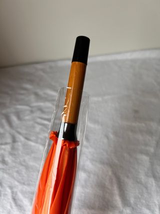 Paraguas clásico naranja grande