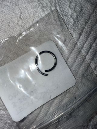 Piercing segment ring titanio