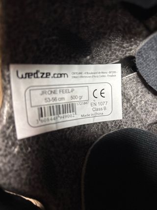 Casco de esquí infantil negro