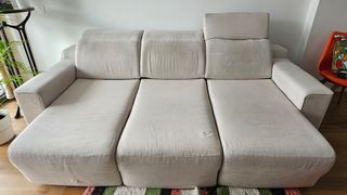 Sofá Cama Beige 3 Plazas
