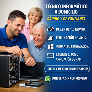 Técnico informático a domicilio | Reparación PC