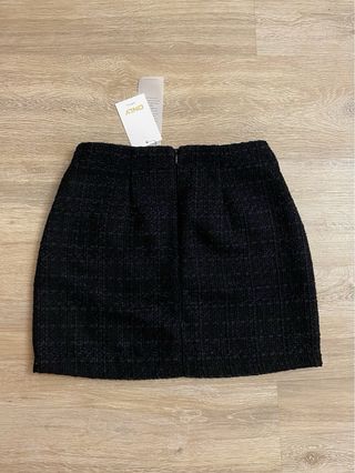 Falda tweed negra de ONLY