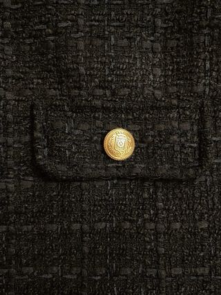 Falda tweed negra de ONLY