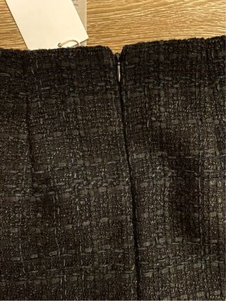 Falda tweed negra de ONLY