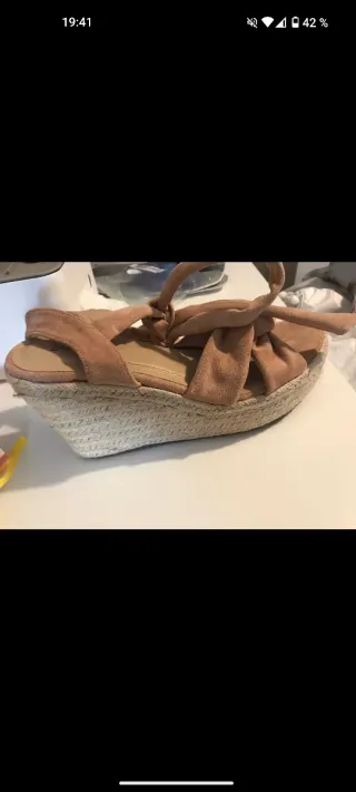 Sandalias ZAPSHOP Beige/Rosa Talla 41