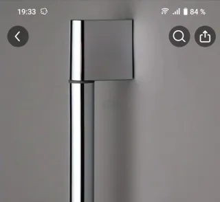 Soporte ducha metal cromado