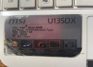 MSI U135DX Netbook