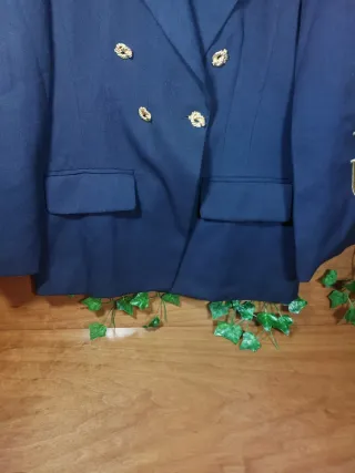 Giacca Blu MonoPetto Bottoni Dorati Vintage