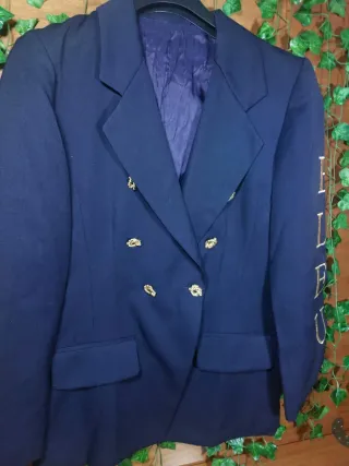 Giacca Blu MonoPetto Bottoni Dorati Vintage