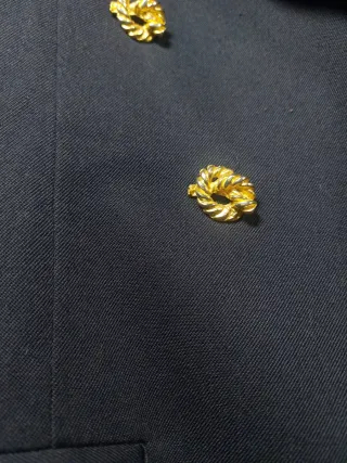 Giacca Blu MonoPetto Bottoni Dorati Vintage
