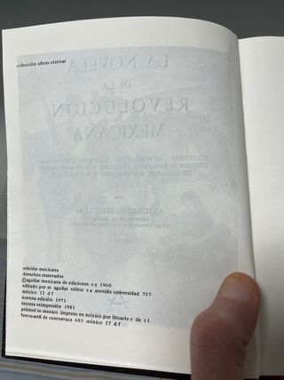 Aguilar. La novela de la revolución mexicana.