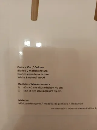 Conjunto mesas auxiliares salón