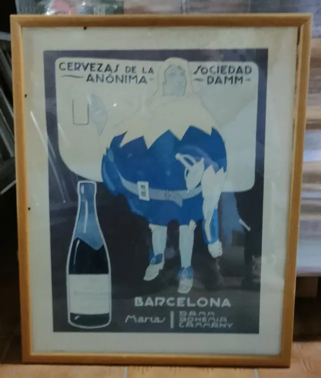 LÁMINA Cerveza Damm Barcelona