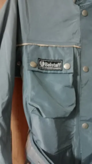 Giubbino Belstaff leggero grigio/verde