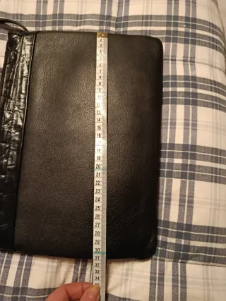 Borsa vintage pelle nera effetto coccodrillo