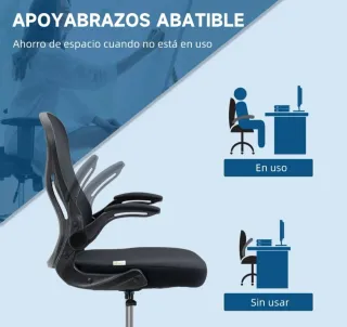 Silla de dibujo giratoria con soporte lumbar