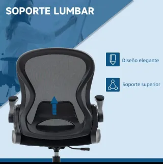 Silla de dibujo giratoria con soporte lumbar