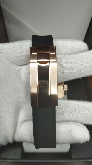 Reloj Seiko Mod Yatch-Master Negro y Oro Rosa