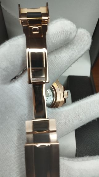 Reloj Seiko Mod Yatch-Master Negro y Oro Rosa