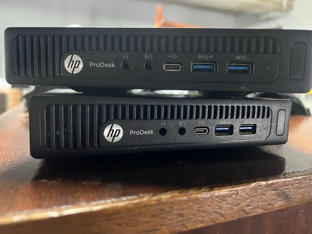 Dos Mini PC HP ProDesk 600 G2 Negro