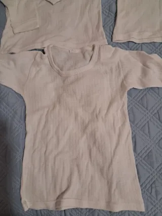 Lote 5 Camisetas Interiores Niños Manga Larga