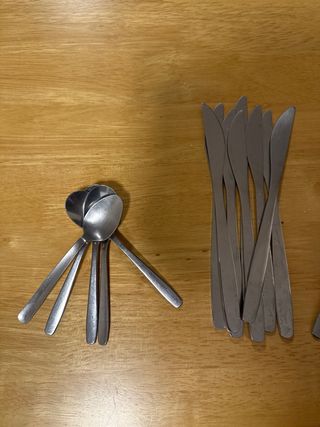 Cubiertos Ikea Metal Plateado