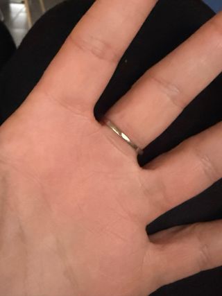 talla 13 Oro Blanco 18k,9 Diamantes y certificado