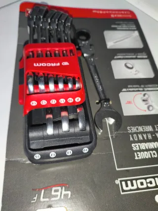 Juego llaves carraca articuladas Facom 10 pzs