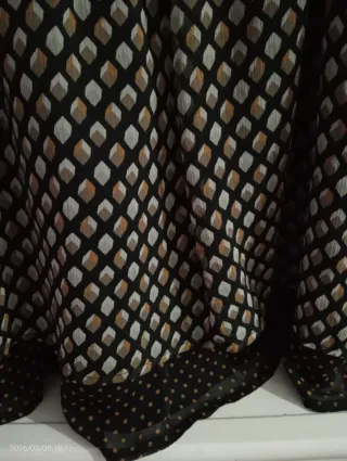 Vestido estampado manga corta