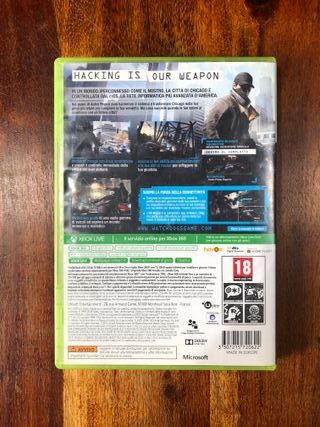 Watch Dogs xbox 360 doppio disco