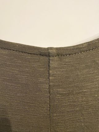 Vestido largo verde oliva