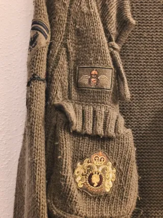 Chaqueta militar estilo boho