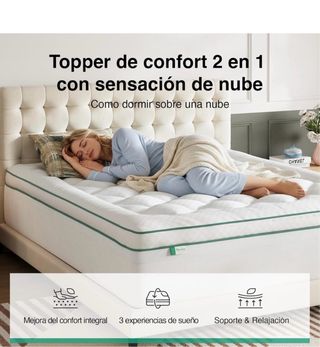 Topper viscoelástico ultra cómodo