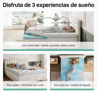 Topper viscoelástico ultra cómodo