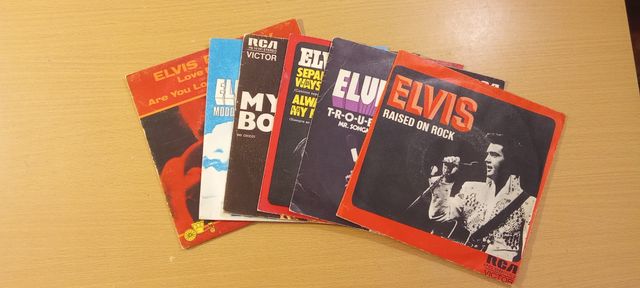 Lote 6 singles Elvis Presley
