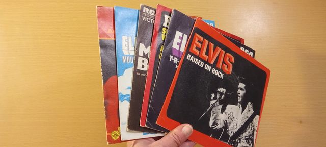 Lote 6 singles Elvis Presley
