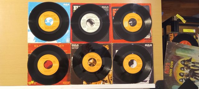 Lote 6 singles Elvis Presley