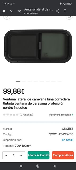 Venana corredera horizontal 70x40